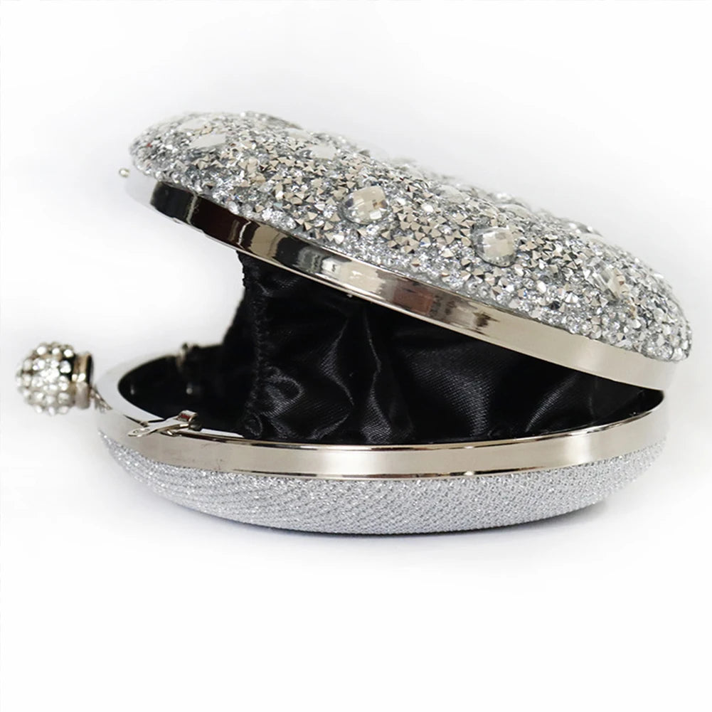 2025 Diamond Women Luxury Clutch Evening Bag Wedding Crystal Ladies Cell Phone Pocket Purse Female Sparkly Wallet for Party Gift